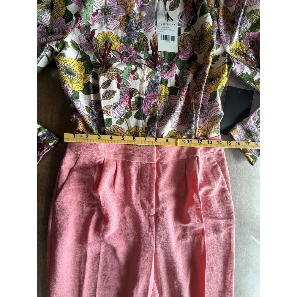 NWT Tuckernuck Adalie Wildflower Fields Floral Pink Jumpsuit 6 $298 - Picture 3 of 6